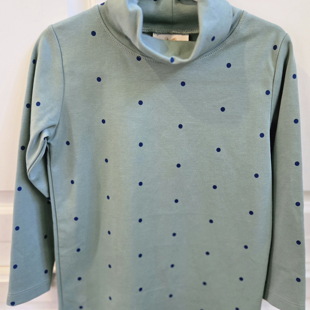 The Beaufort Bonnet Company Green Polka Dot Kids Blouse